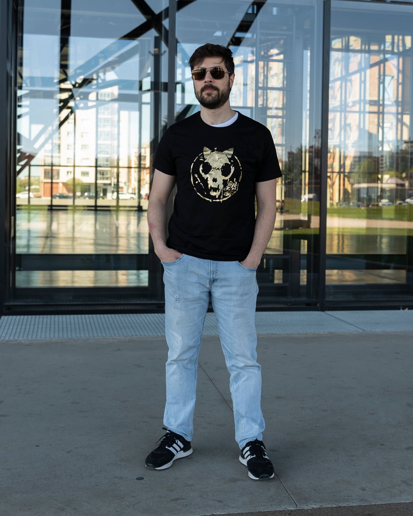 Camiseta logo Dorado