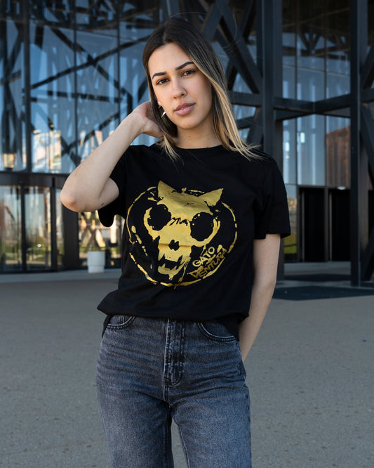 Camiseta logo Dorado